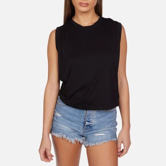 Michael Lauren | Revolve | Black Enzzo Tank Top - Picture 1 of 7